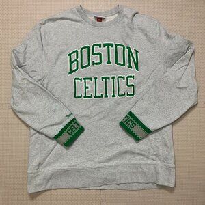 Mitchell & Ness Boston Celtics Crewneck Sweatshirt 3XL NBA Gray Green Stitched